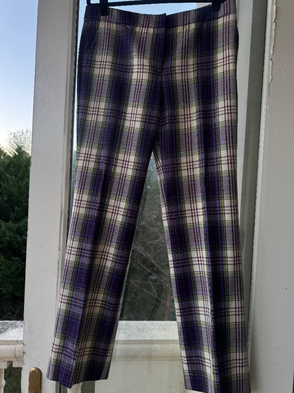 RARE Burberry London Plaid Trousers — Size US 6 —